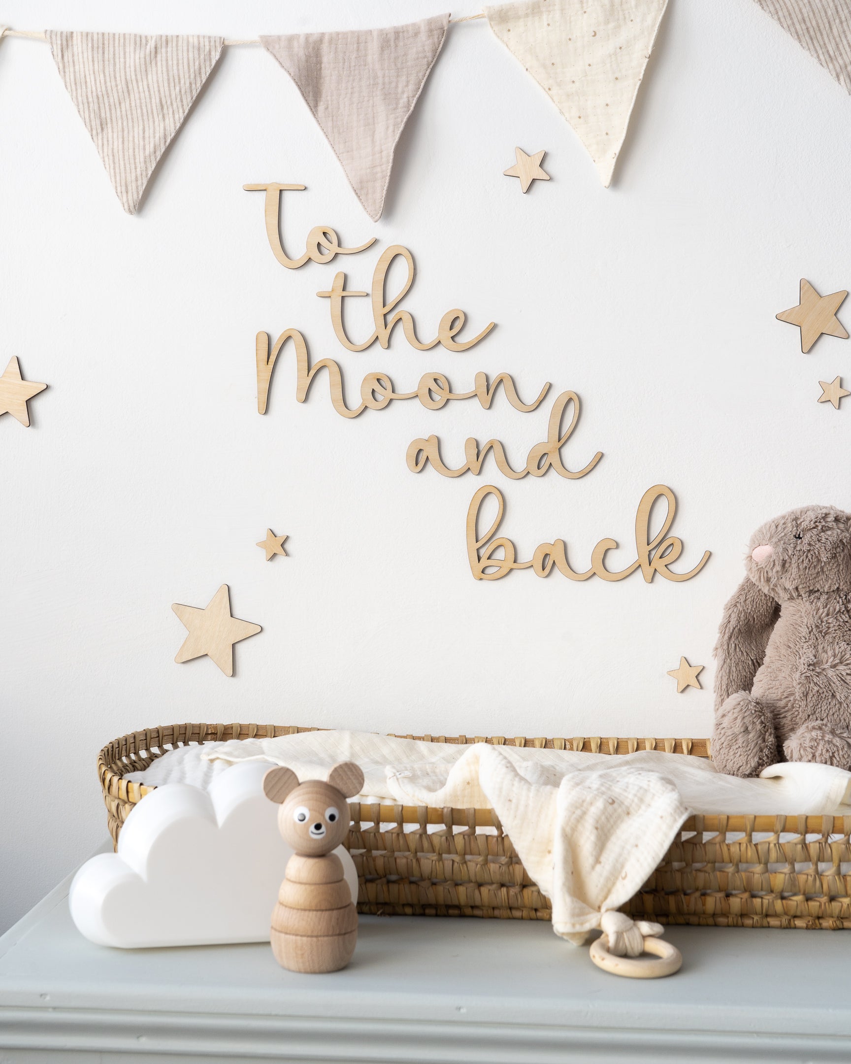 Moon and stars nursery sales theme