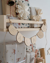 Load image into Gallery viewer, Wooden Christmas FA LA LA Bunting
