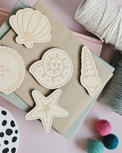 Load image into Gallery viewer, Seashell Wooden Decal Set

