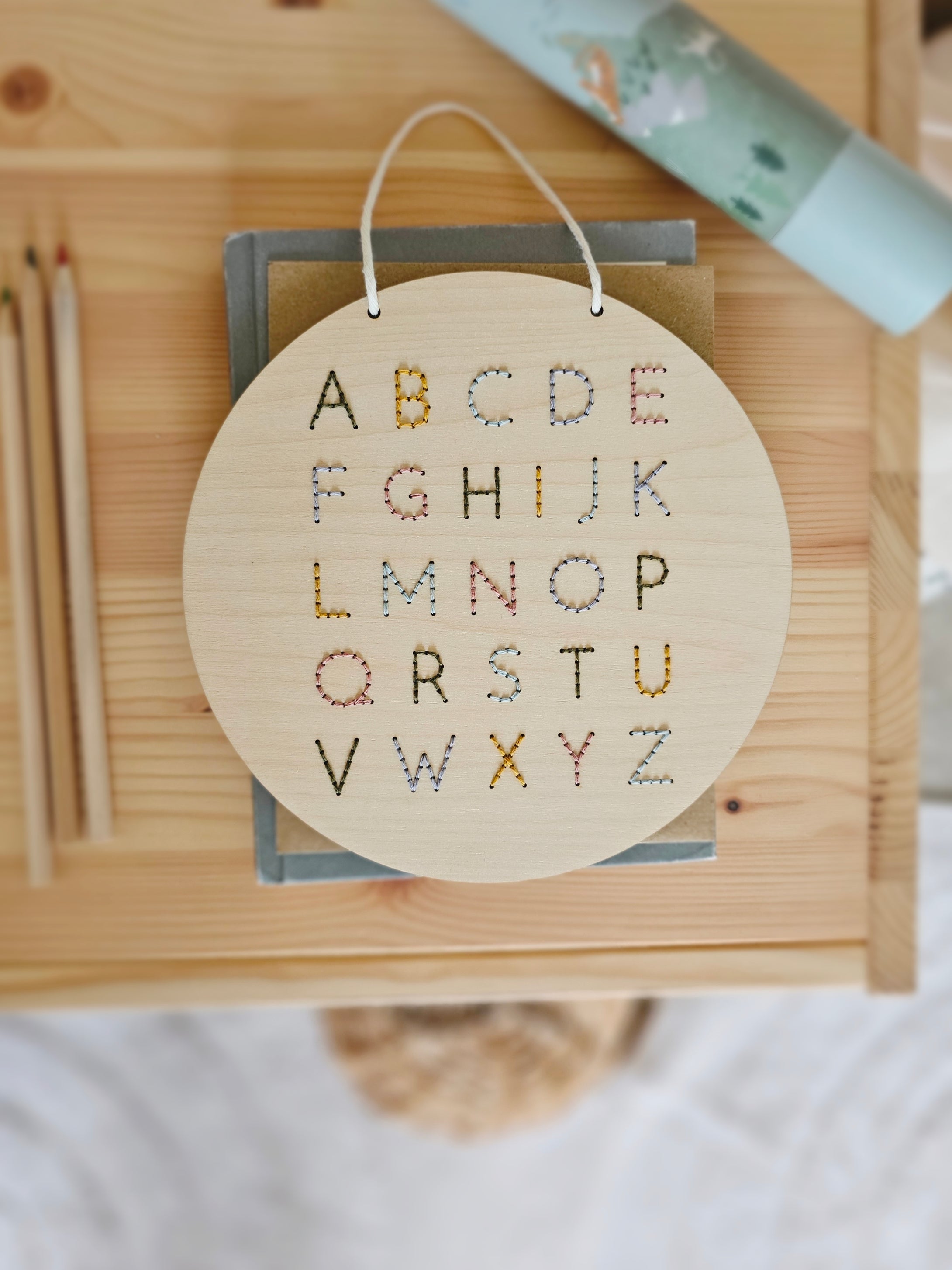 Embroidered Alphabet Banner